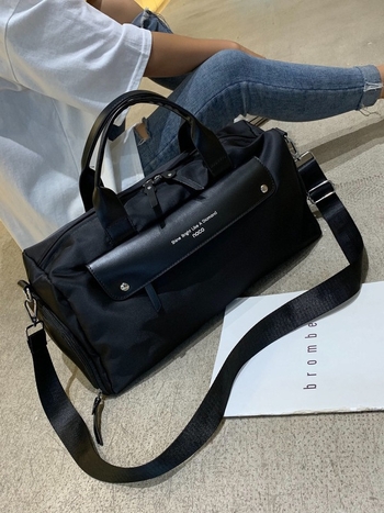 Nylon torba za putovanje velike kapacitete, vodootporna, preko ramena, odjeljak suho/mokro, 20–35 L, unisex