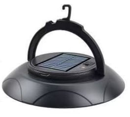 Lampă solară pentru camping cu iluminare ambientală, lampă impermeabilă pentru curte și cort, lampă disc în formă de OZN