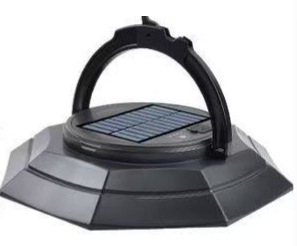 Lampă solară pentru camping cu iluminare ambientală, lampă impermeabilă pentru curte și cort, lampă disc în formă de OZN