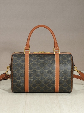 Ženska torba inspirirana Arc de Triomphe, monogramatski uzorak, mini jastučasta torba, klasična Boston torba, moderna crossbody torba