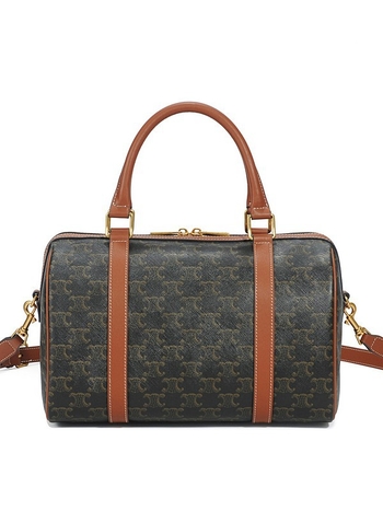 Ženska torba inspirirana Arc de Triomphe, monogramatski uzorak, mini jastučasta torba, klasična Boston torba, moderna crossbody torba