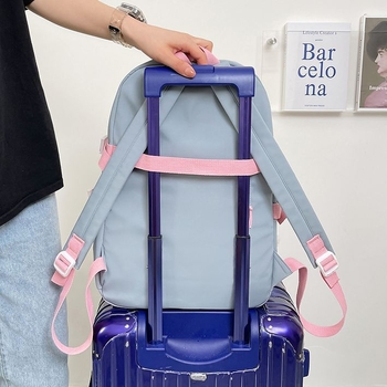 Harajuku stil ruksak s korejskim dizajnom, velik kapacitet, za srednjoškolce