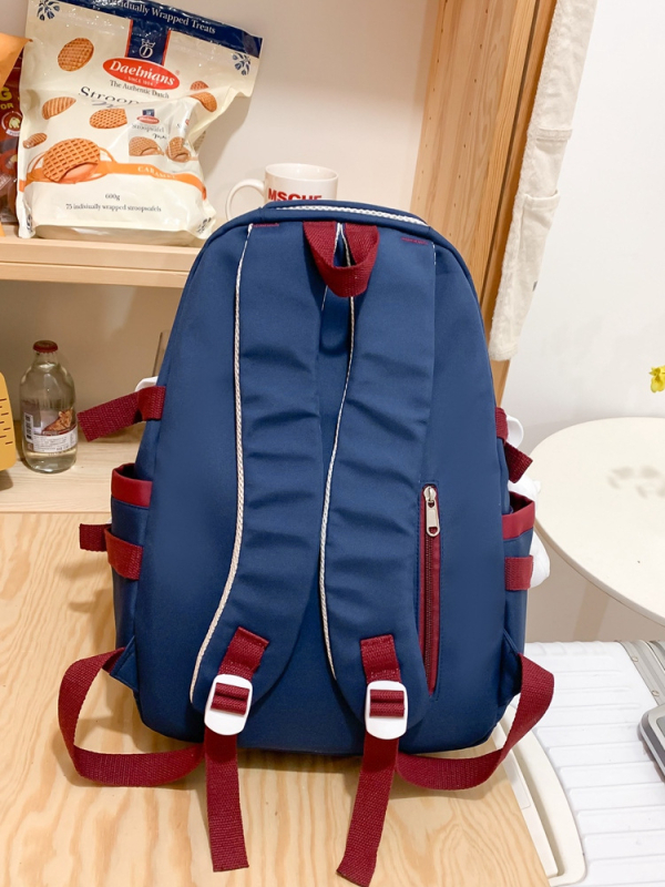 Unisex ruksak velikog kapaciteta za studente i srednjoškolce, 20–35 L, za 15-inčni laptop, Oxford tkanina, vodootporan, gradski minimalistički stil, Green mu king, FD73851888