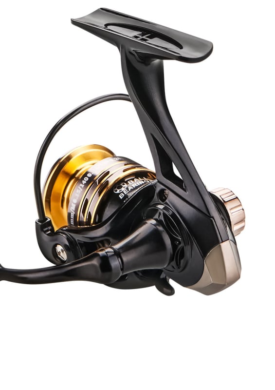DEUKIO Mulineta de pescuit micro din metal — mini mulinetă de spinning ultra-ușoară pentru pescuit cu momeli