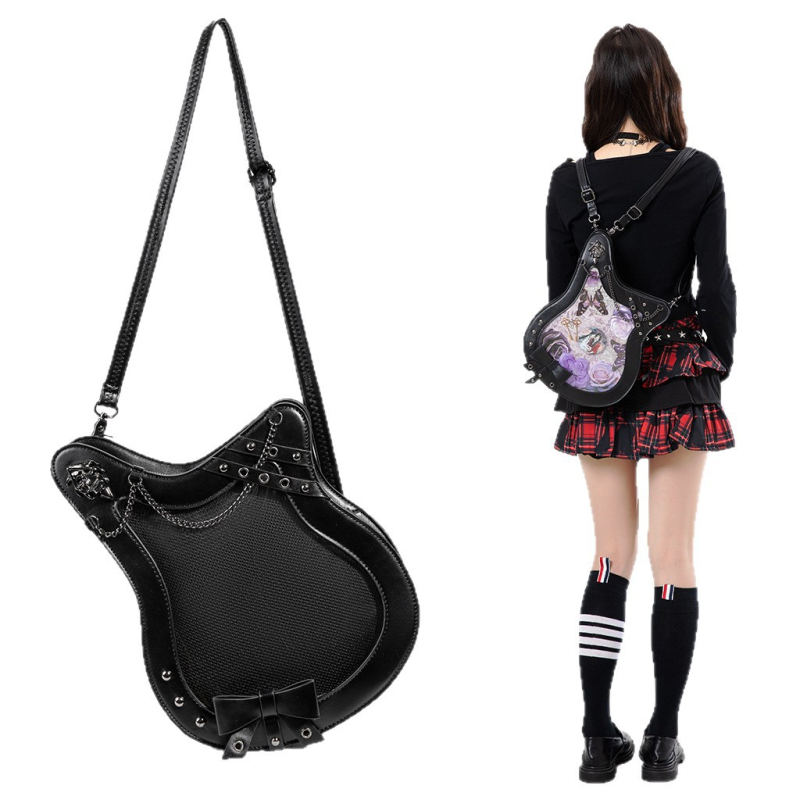Torba za bas gitaru za anime izložbu s višenamjenskim remenom — na ramenu, crossbody ili ruksak, s prostorom za pohranu.