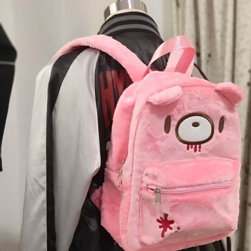 Gloomy Violent Bear ruksak, cartoon japanskog stila, slatka školska torba s velikim kapacitetom