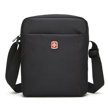 Swiss Army Knife muška crossbody torba od platna, gradski stil, lagana i ležerna, s pretincom za laptop do 10 inča