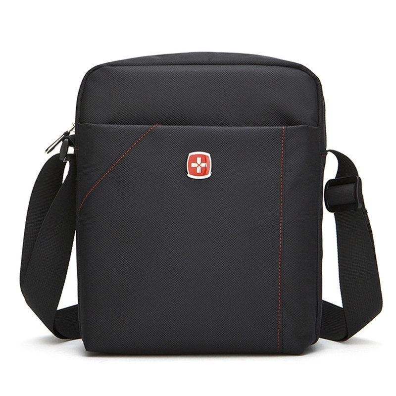 Swiss Army Knife muška crossbody torba od platna, gradski stil, lagana i ležerna, s pretincom za laptop do 10 inča