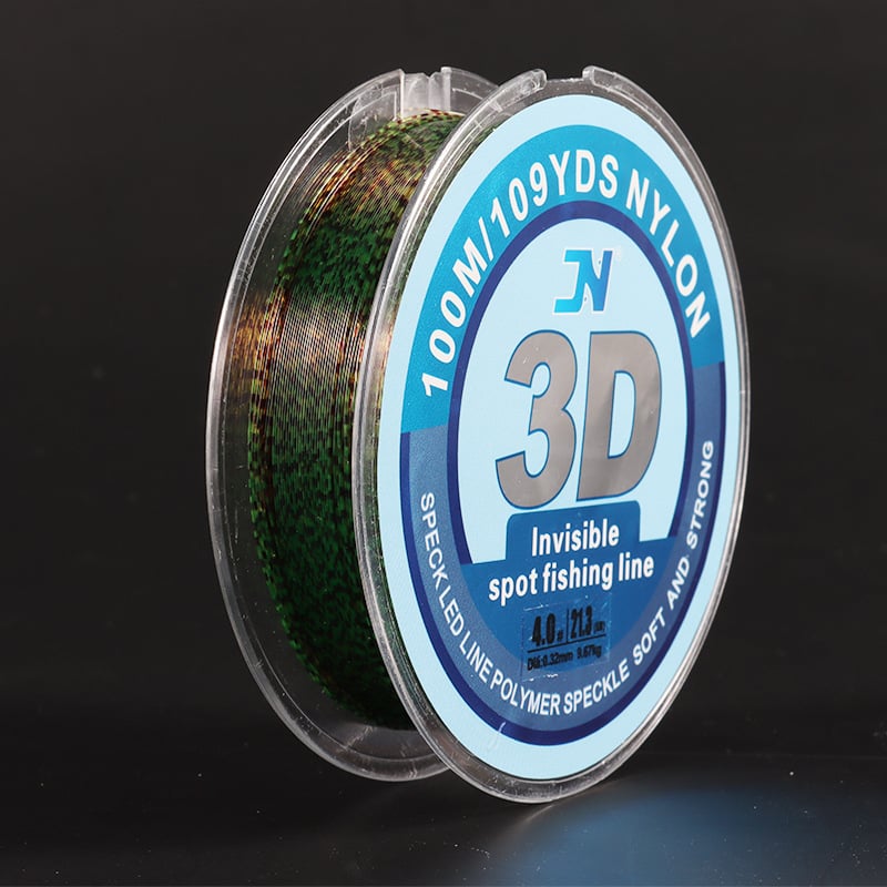 Színváltó pöttyös műnylon damil, 100 m, fő damil, kopásálló a csalihorgokhoz