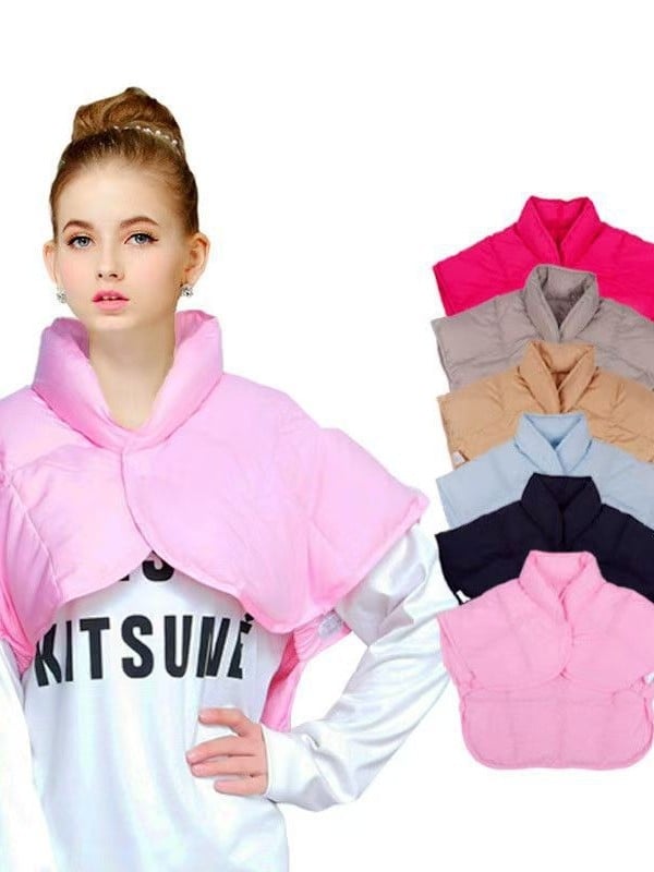 Unisex šal s perjem za ramena i vrat, jednobojni zimski preklopnik za zaštitu od hladnoće, udobnost tijekom spavanja, podrška nakon poroda