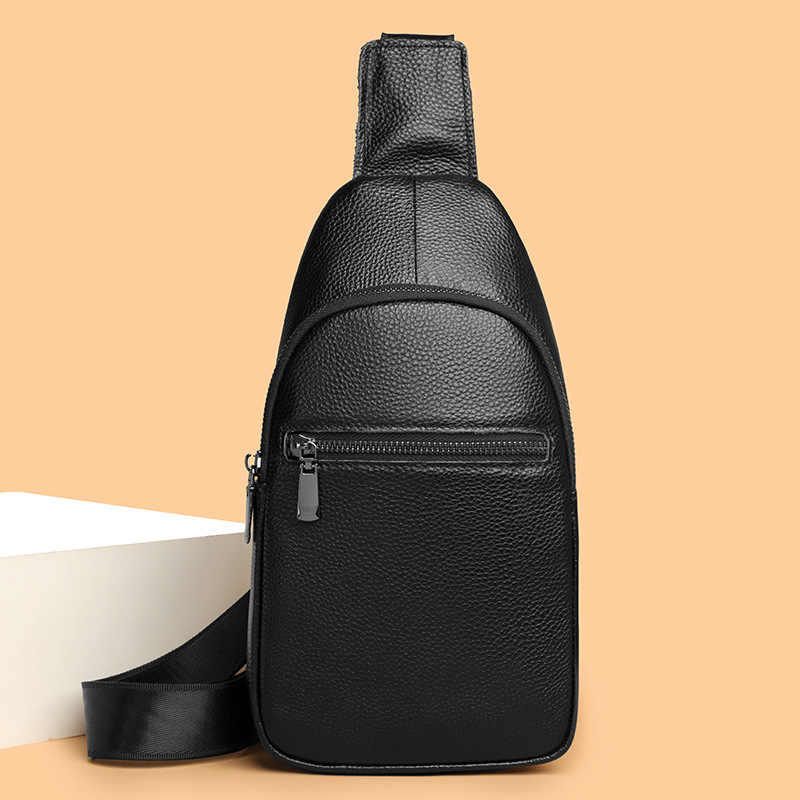 Muška kožna torba preko ramena, prva sloja kože, jednofarbna crossbody torba za poslovna putovanja