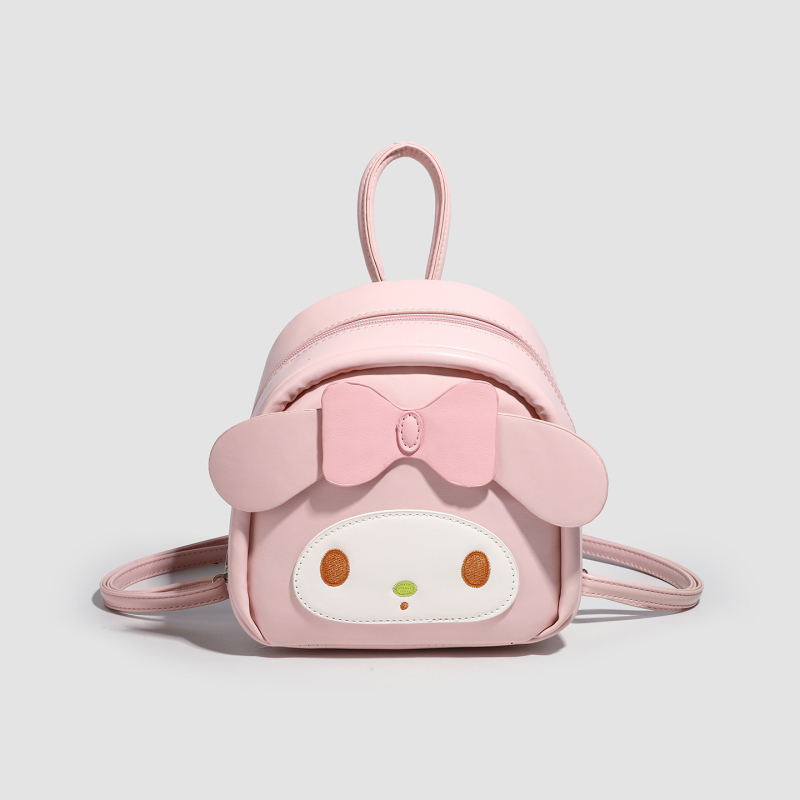 My Melody ruksak za učenike, svestran za školu i dnevno putovanje, korejski stil, slatka ružičasta, kompaktni PU ruksak