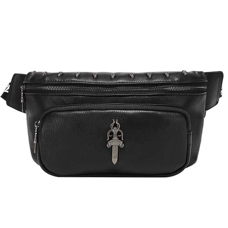 PU kožna muška torbica za prsa, kompaktna crossbody torba s džepom za telefon, lagana svakodnevna torba