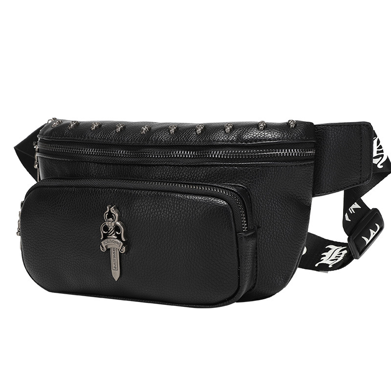 PU kožna muška torbica za prsa, kompaktna crossbody torba s džepom za telefon, lagana svakodnevna torba