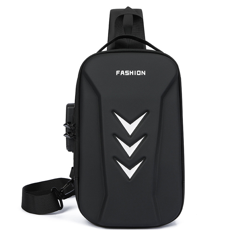 Muška prsna torba za biciklizam s čvrstim kućištem, višenamjenska kompakta crossbody torba, 2026 trend