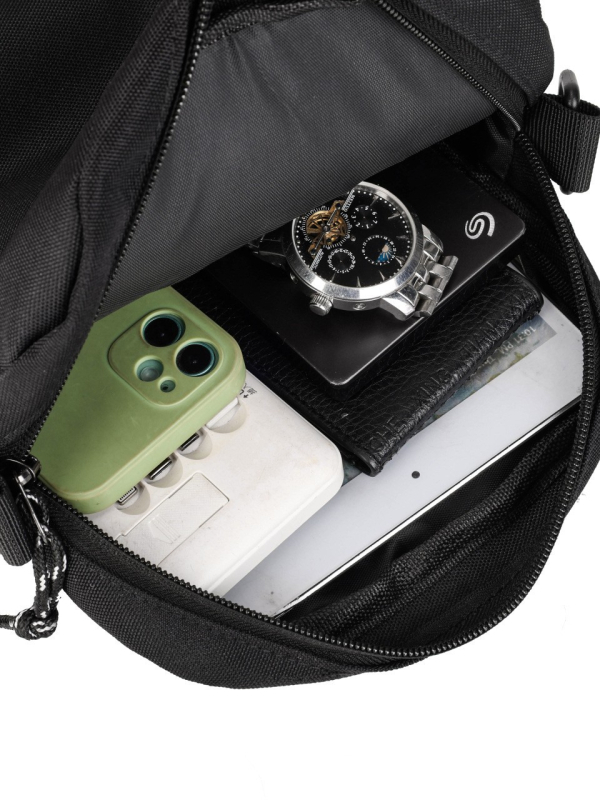 Muška platnena mini crossbody torba za rame, lagana i moderna, višenamjenska, za mobitel i svakodnevnu upotrebu