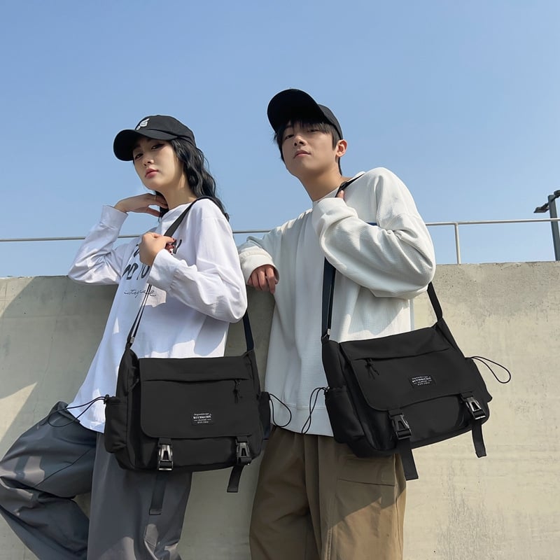 Muška crossbody torba s funkcionalnim dizajnom, japanskog stila, messenger, casual, velik kapacitet