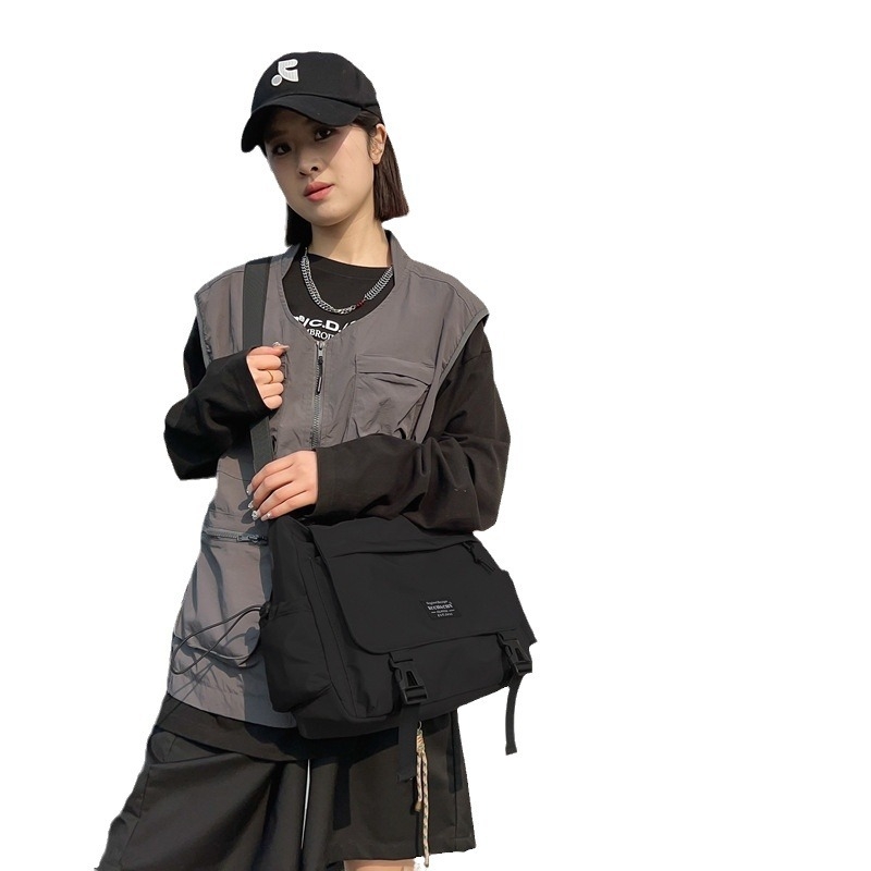Muška crossbody torba s funkcionalnim dizajnom, japanskog stila, messenger, casual, velik kapacitet