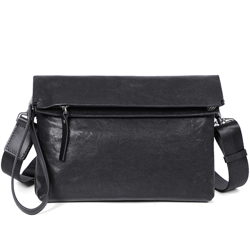 Nova muška crossbody torba od prave kože, ulični stil, koža obrađena vegetabilnim tretmanom