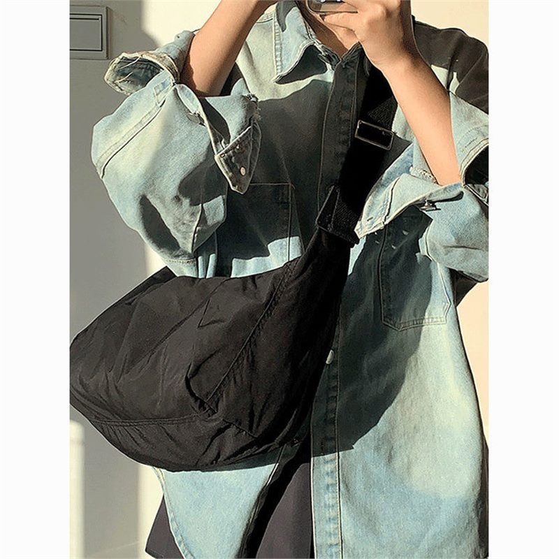 Nylon torba preko ramena, unisex, velika kapaciteta, za svakodnevnu upotrebu