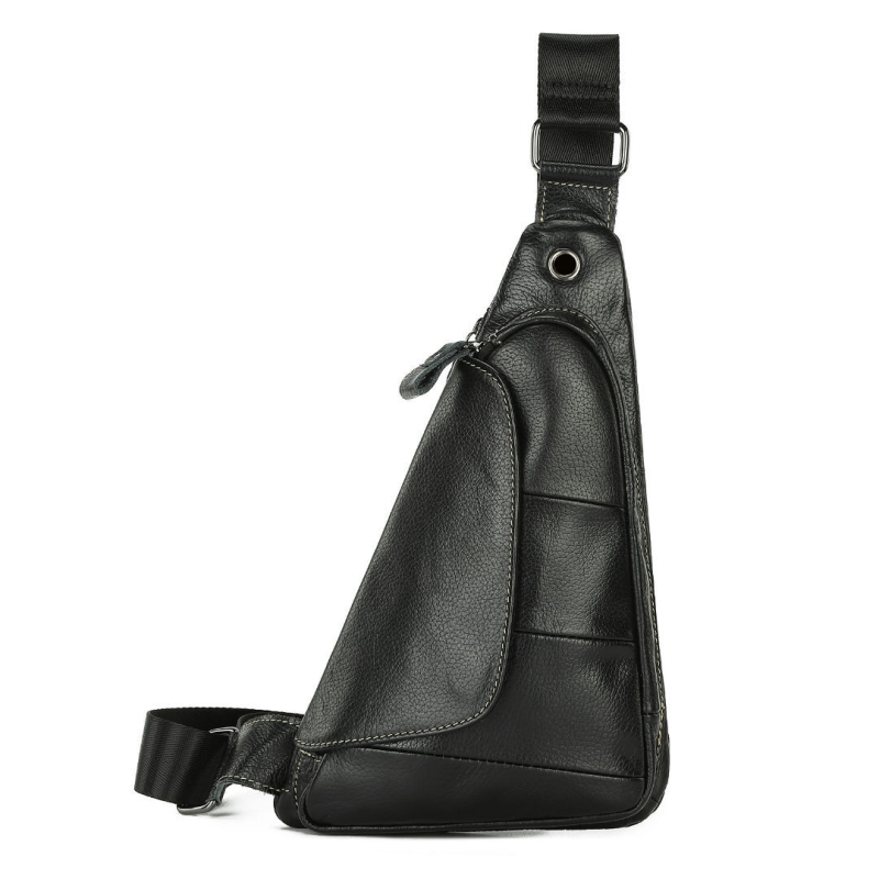 Muška crossbody torba od kože prvog sloja, retro, višenamjenska, za svakodnevnu upotrebu.