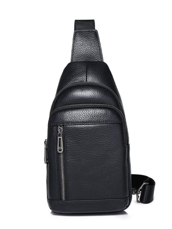 Muška kožna crossbody torba za poslovni stil, kompaktna, za 8-inčni prijenosnik, elegantna kvaliteta, proljeće 2025