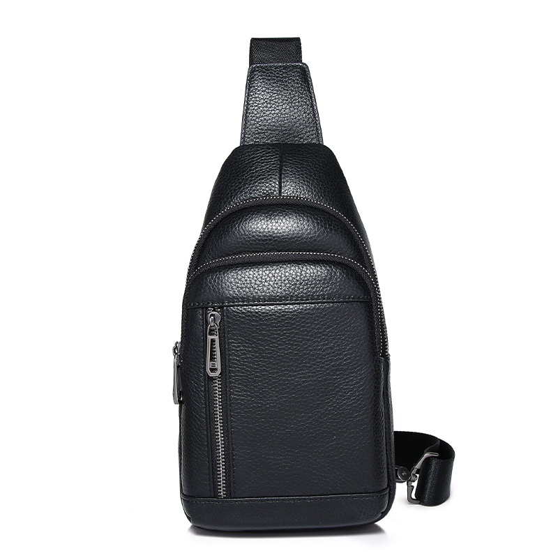 Muška kožna crossbody torba za poslovni stil, kompaktna, za 8-inčni prijenosnik, elegantna kvaliteta, proljeće 2025