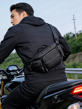 Geantă unisex multifuncțională pentru activități în aer liber, pentru ciclism și motocicletă, rucsac portabil cu buzunar torace și talie, personalizabilă