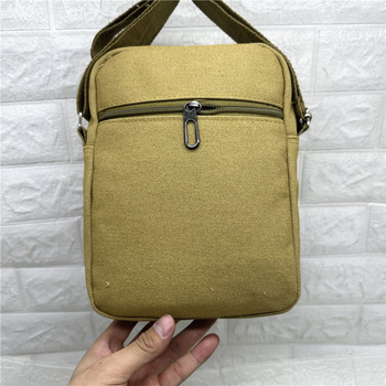 Muška platnena torba, lagana i casual, s više pretinaca, retro crossbody torba za putovanja
