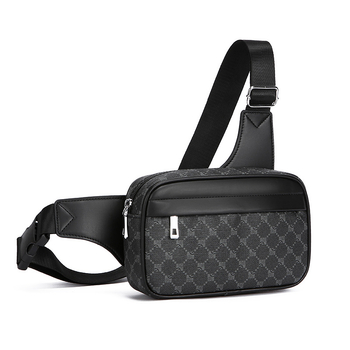 Muška crossbody torbica s kariranim uzorkom, minimalistički gradski stil, za svakodnevnu uporabu, putovanja i posao