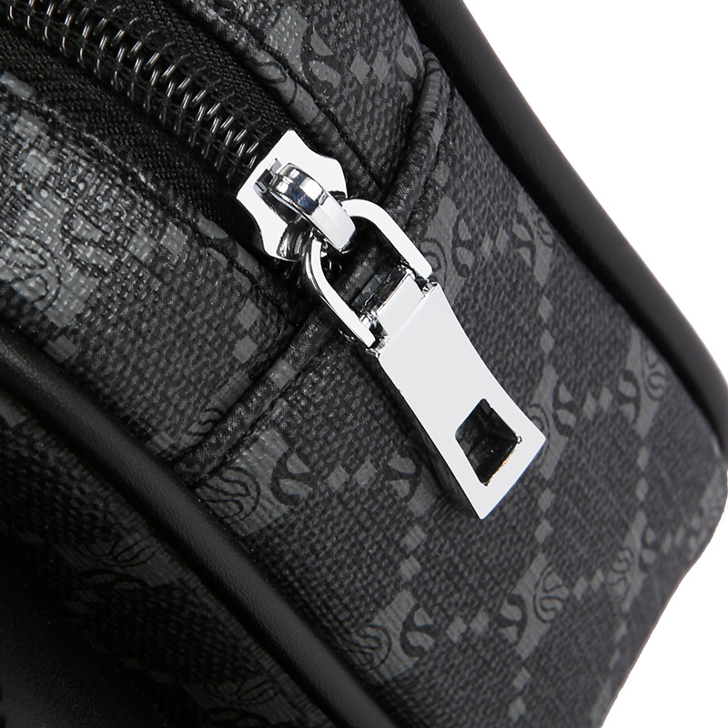 Muška crossbody torbica s kariranim uzorkom, minimalistički gradski stil, za svakodnevnu uporabu, putovanja i posao
