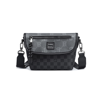 Muška crossbody torba s kariranim uzorkom