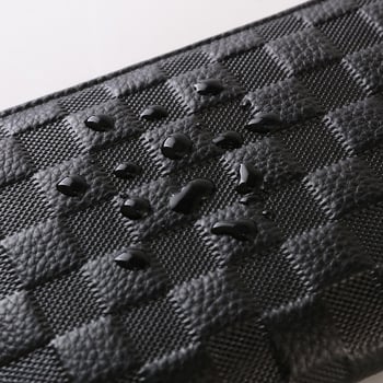 Novčanik od prave kože, višeslojni i multifunkcionalni, ručni clutch dizajn, casual stil, klasičan reljef dizajn