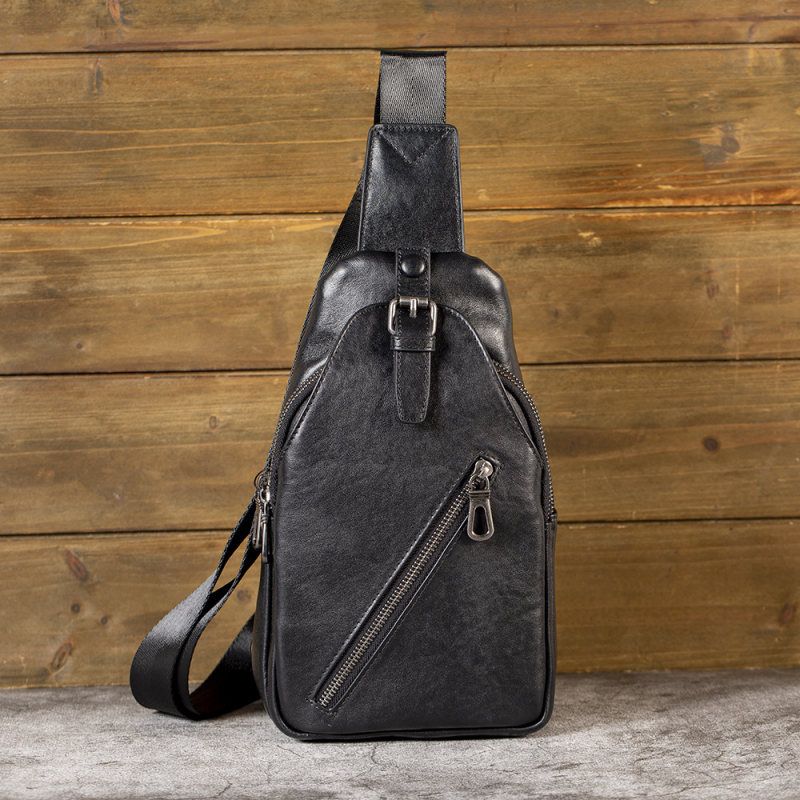 Muška crossbody torbica u korejskom stilu, casual putna torba preko ramena, od gornjeg sloja teleće kože s biljnim premazom