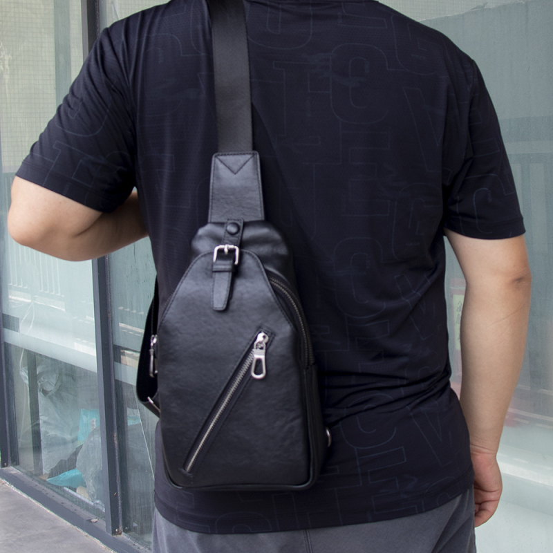 Muška crossbody torbica u korejskom stilu, casual putna torba preko ramena, od gornjeg sloja teleće kože s biljnim premazom