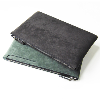 Alcantara férfi clutch táska telefonhoz, mindennapi minimalistikus boríték-stílus, divatos üzleti tároló