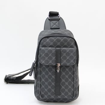 Muška PU torbica za prsa s kariranim uzorkom, crossbody, gradski stil za svakodnevno nošenje i vožnju biciklom
