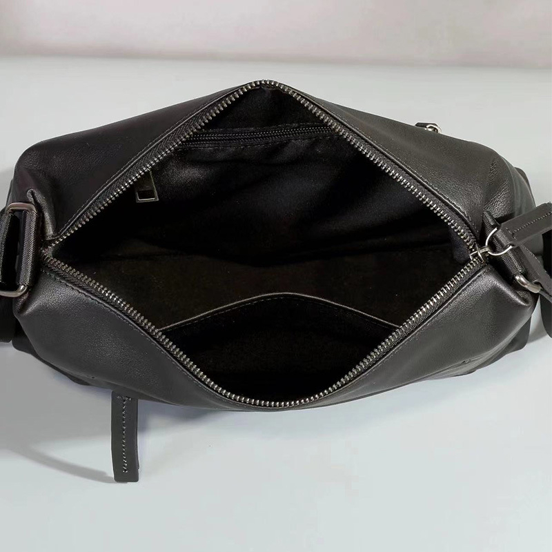 Marent muška torba od prave kože preko ramena – horizontalna, elegantna svakodnevna torba za 10-inčni laptop