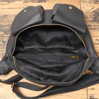Muška crossbody torbica od kože prvog sloja teleće kože, prava koža, višenamjenska putna torba, za 8-inčni prijenosnik, prugasti uzorak