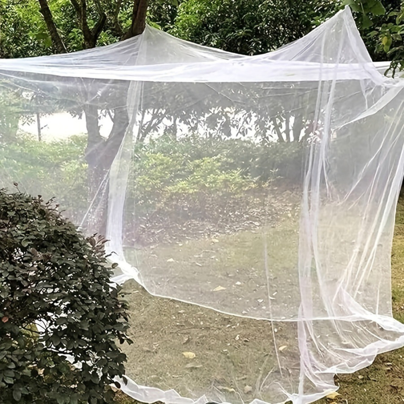Vonkajšia sieť proti komárom bez rámu, s vrchným krytom, pre kempovanie a cestovanie, s pripnutím na štyroch rohoch
