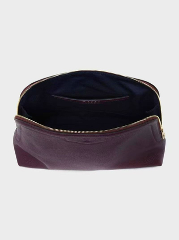 Hobbs Nagyméretű kozmetikai táska első réteg marhabőrből, uniszex, elegáns és praktikus clutch