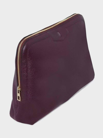 Hobbs Nagyméretű kozmetikai táska első réteg marhabőrből, uniszex, elegáns és praktikus clutch