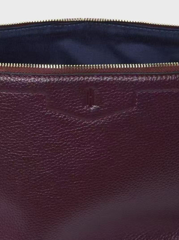 Hobbs Nagyméretű kozmetikai táska első réteg marhabőrből, uniszex, elegáns és praktikus clutch