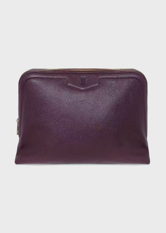 Hobbs Nagyméretű kozmetikai táska első réteg marhabőrből, uniszex, elegáns és praktikus clutch