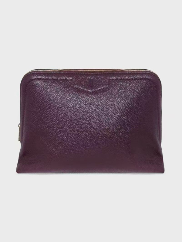 Hobbs Nagyméretű kozmetikai táska első réteg marhabőrből, uniszex, elegáns és praktikus clutch