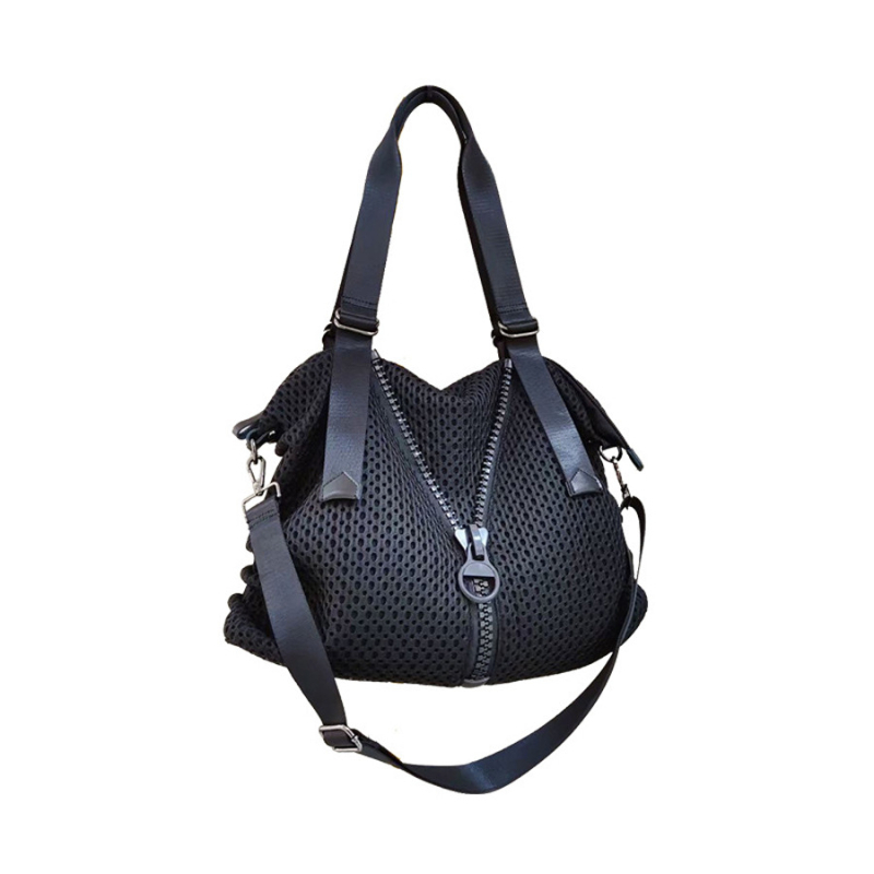 Unisex mrežasta torba za putovanje s velikim zatvaračem, torba preko ramena, kapacitet 20–35 L, novi model