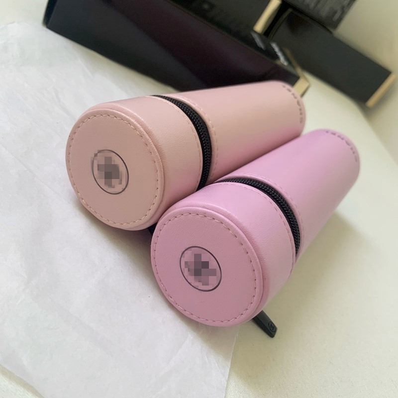 Chanel-stílusú, kis cilindrikus kozmetikai táska dopamin motívummal, limitált kiadás, kényelmes tárolás