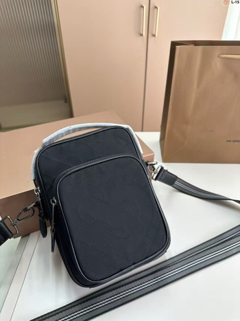 Muška torba za kameru s natpisom slova, platno, crossbody, vodootporna, lagana, retro stil, crna, pogodna za uređaj od 8 inča