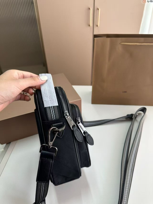 Muška torba za kameru s natpisom slova, platno, crossbody, vodootporna, lagana, retro stil, crna, pogodna za uređaj od 8 inča
