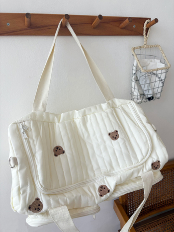 Torba za majku i bebu s izšivkom u korejskom stilu, lagana, velika kapaciteta, crossbody za putovanja